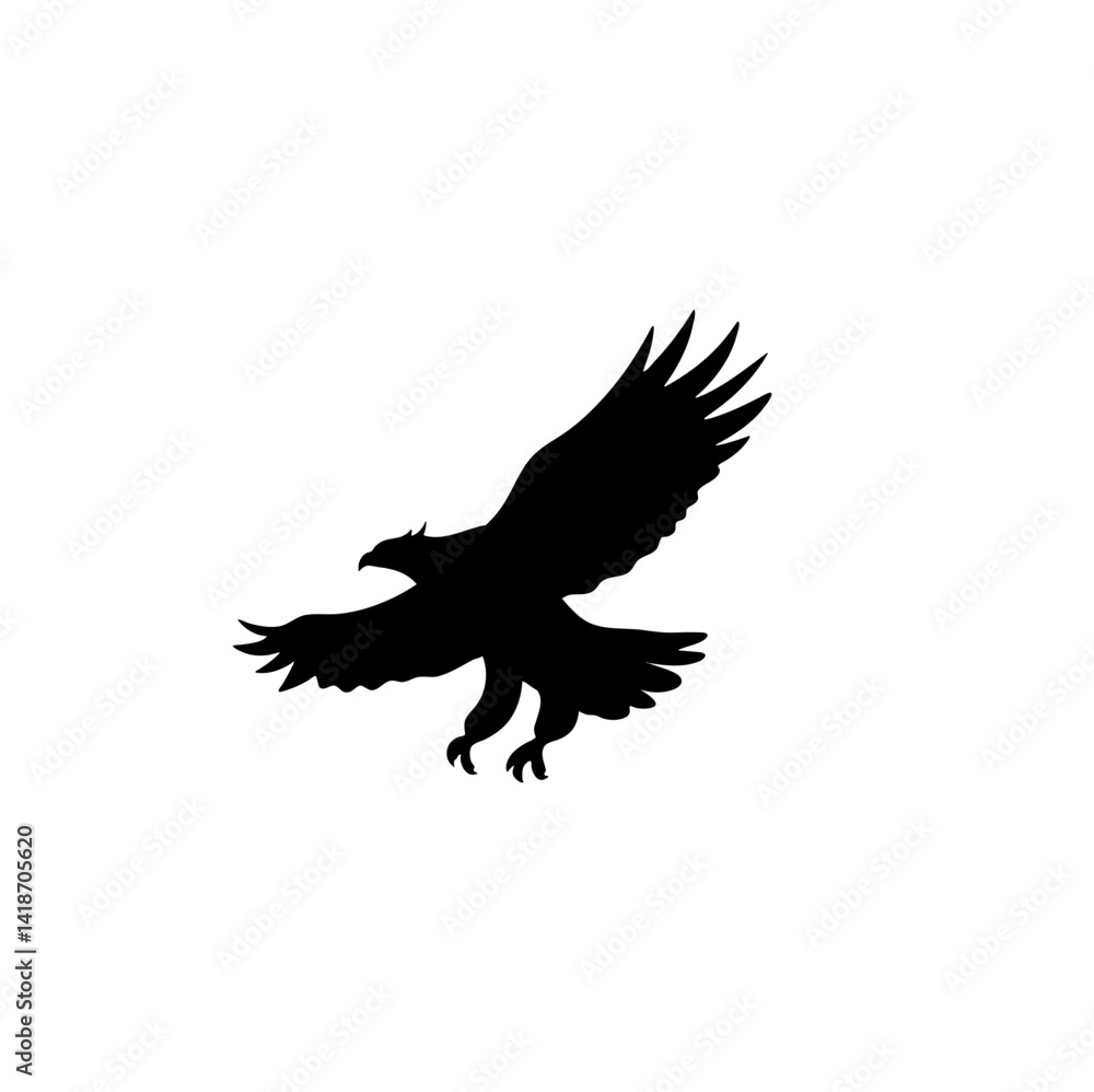 Eagle silhouette vector icon Eagle silhouette vector icon