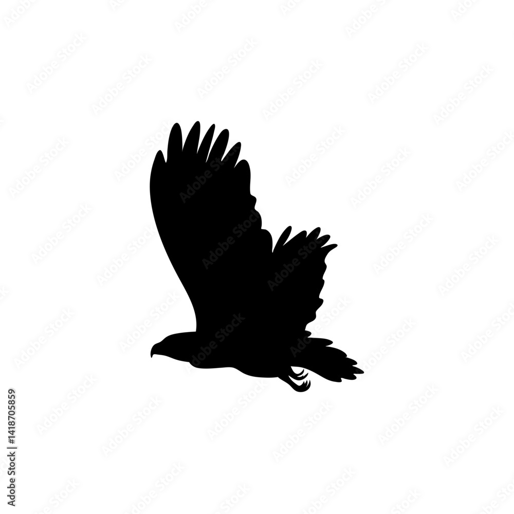 Eagle silhouette vector icon Eagle silhouette vector icon