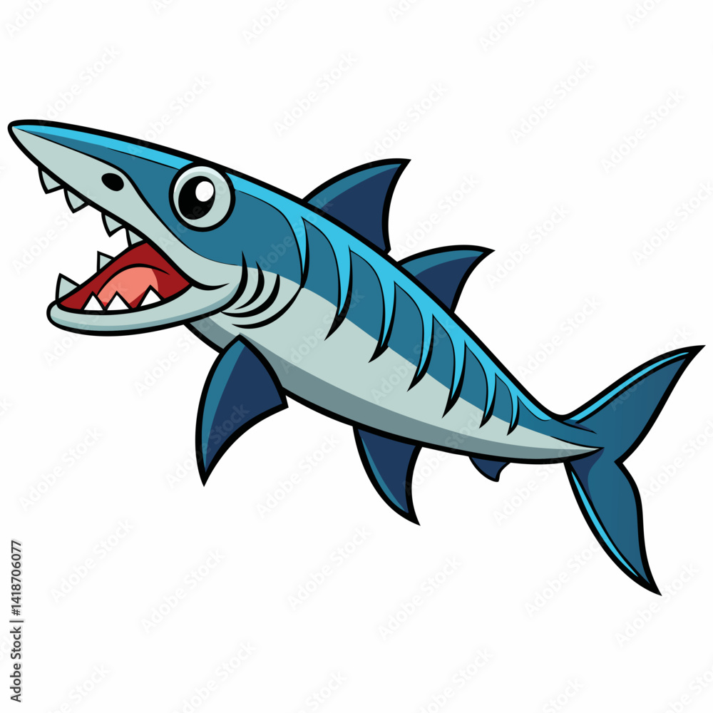Fototapeta premium shark vector illustration
