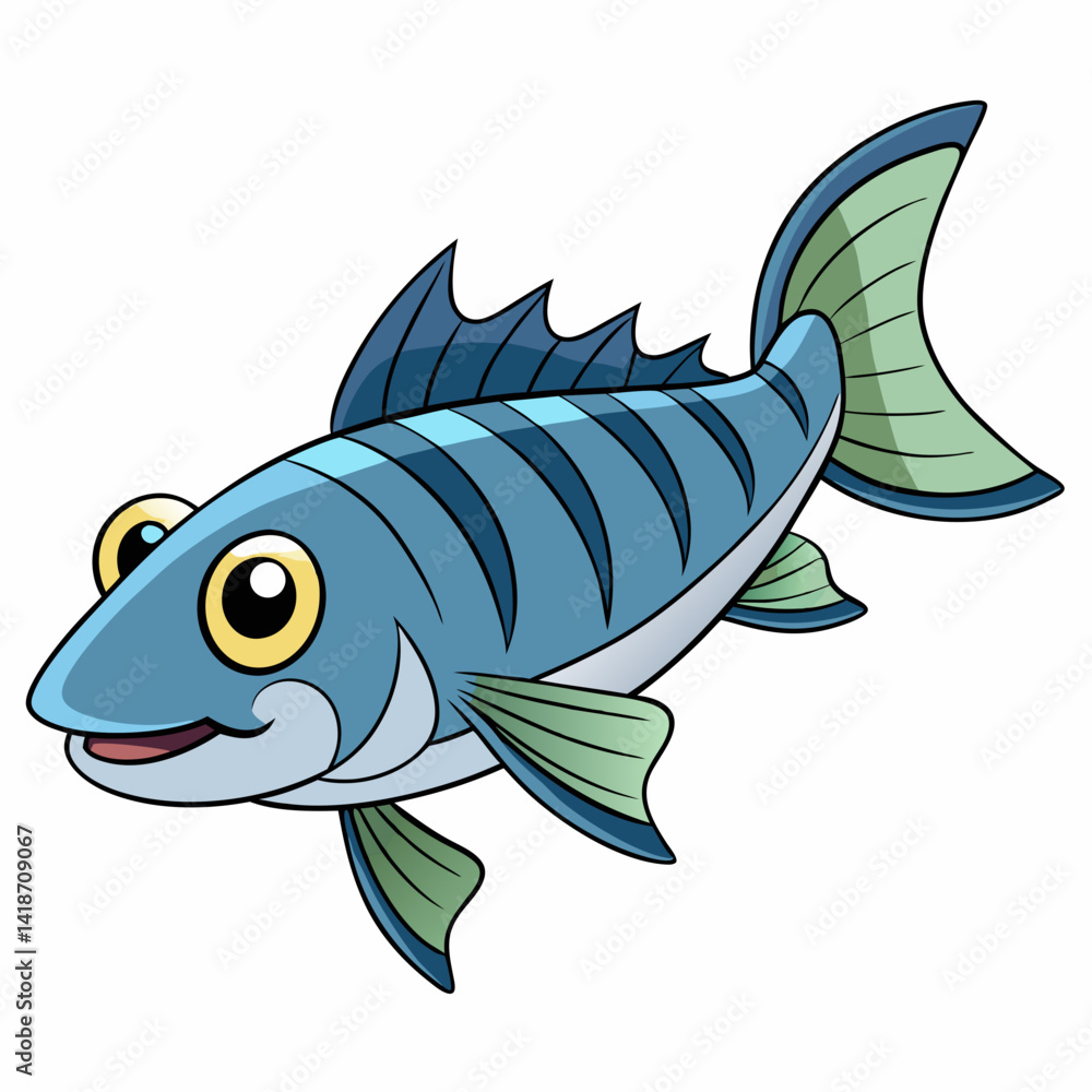 Fototapeta premium fish on a white background