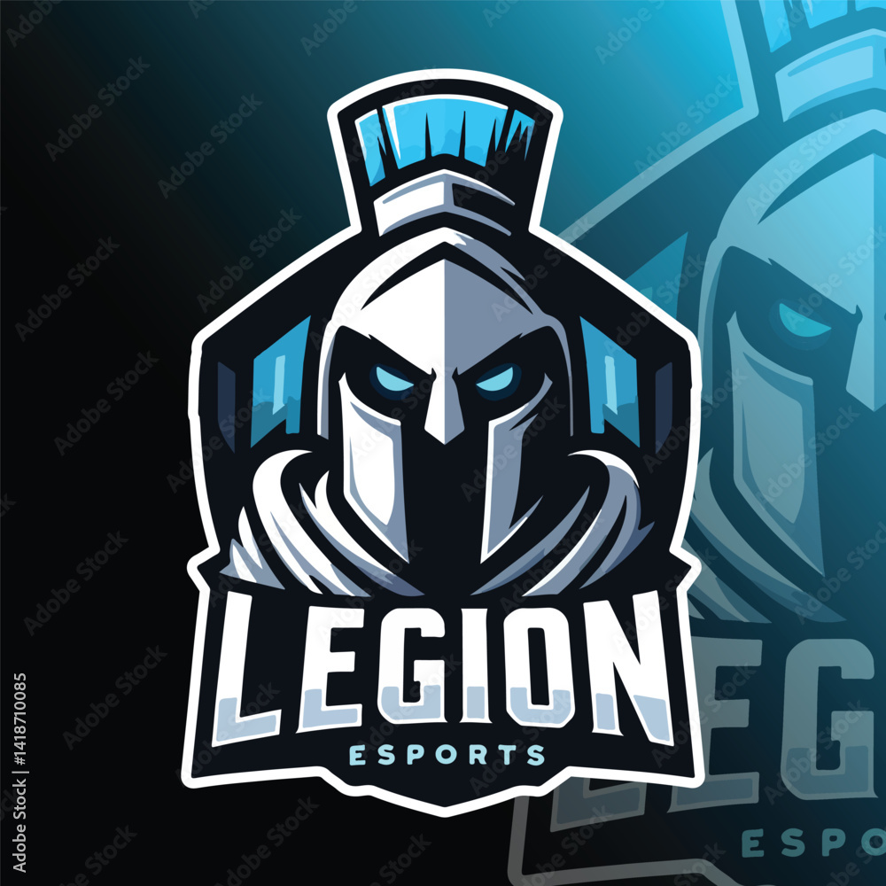 Naklejka premium legion mascot logo vector illustration