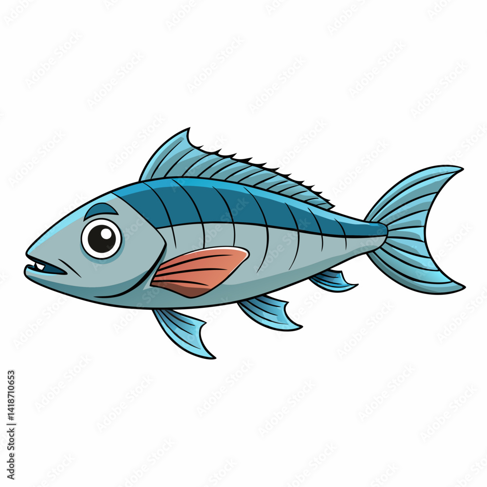 Fototapeta premium fish on a white background