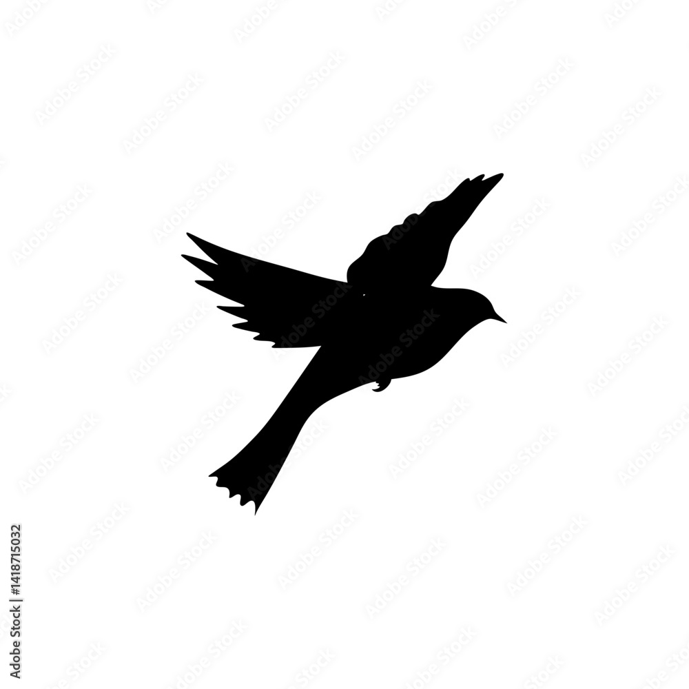 Obraz premium Flying bird silhouettes