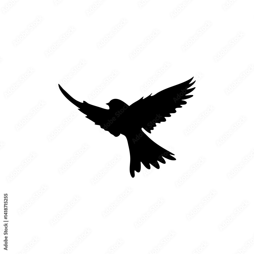 Fototapeta premium Flying bird silhouettes