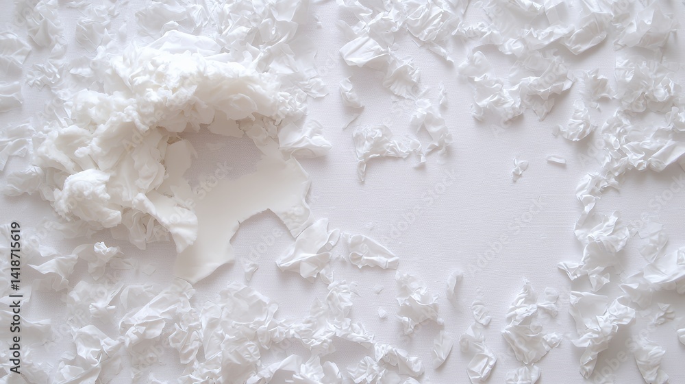 Abstract white paper collage Abstract white paper collage