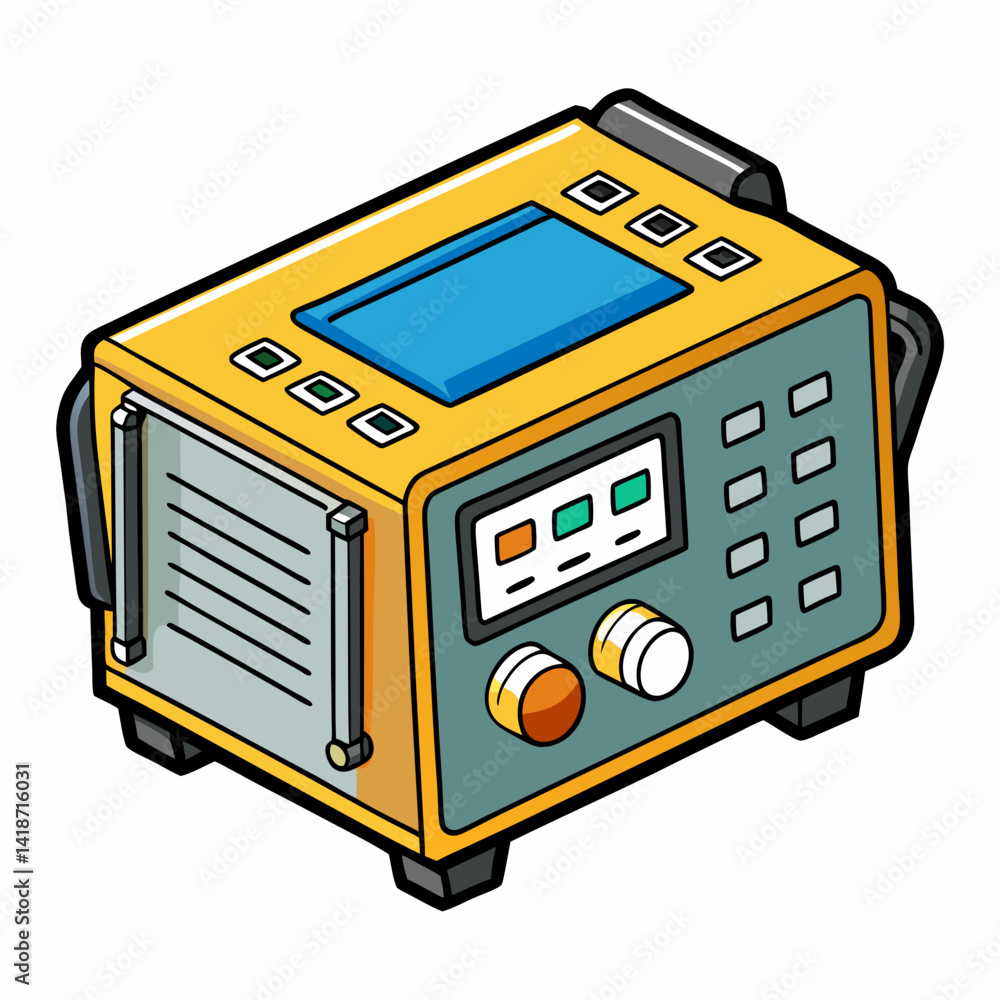 Fototapeta premium old radio isolated on white background