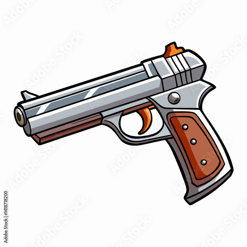 gun isolated on white background