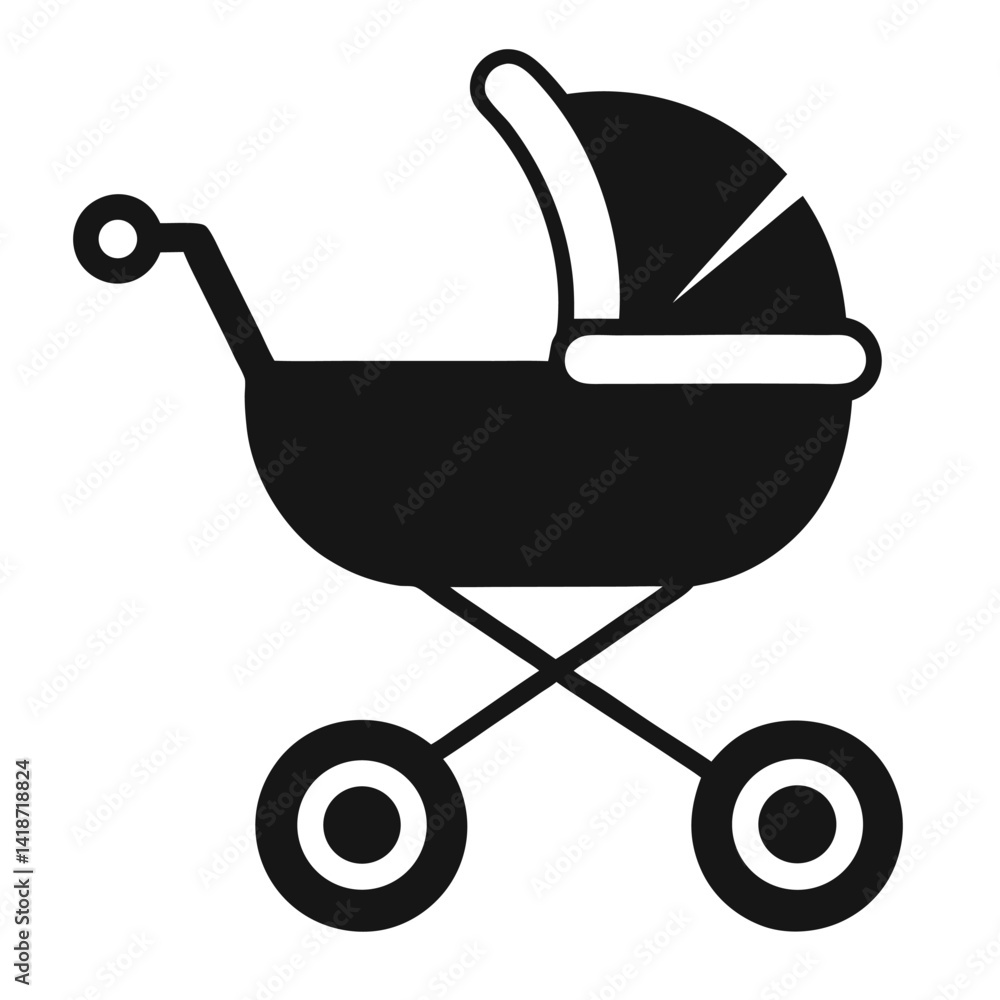 baby stroller outline vector graphic baby stroller outline vector graphic