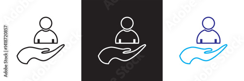 Benefits icon. Vector for websites, mobile interfaces, presentations, banner, visual branding etc. Vector illustration. isolated on white and black background. EPS 10
