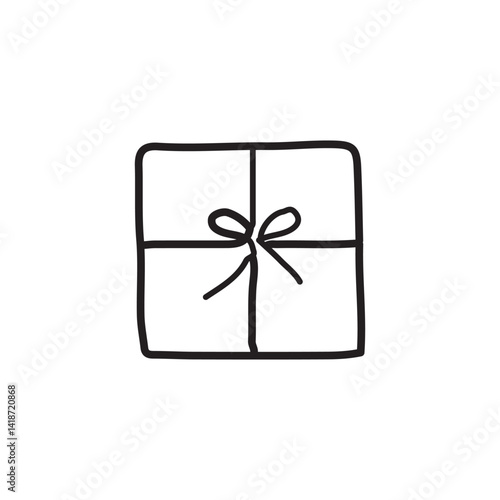 vector illustration of elements with Gift symbols	
