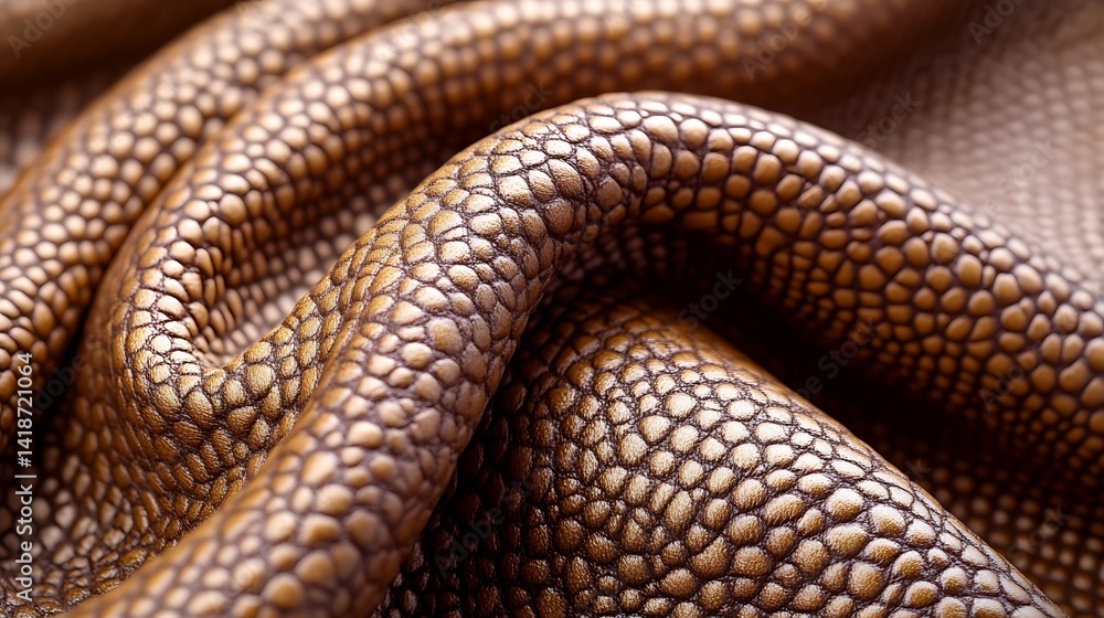 Obraz premium Close-up of textured, brown fabric
