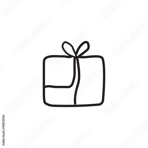 vector illustration of elements with Gift symbols	
