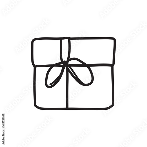 vector illustration of elements with Gift symbols	
