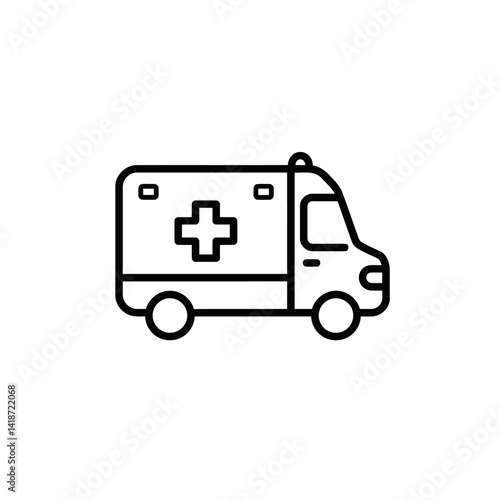 Wallpaper Mural Emergency Medical Services Ambulance Icon Vector Illustration Torontodigital.ca