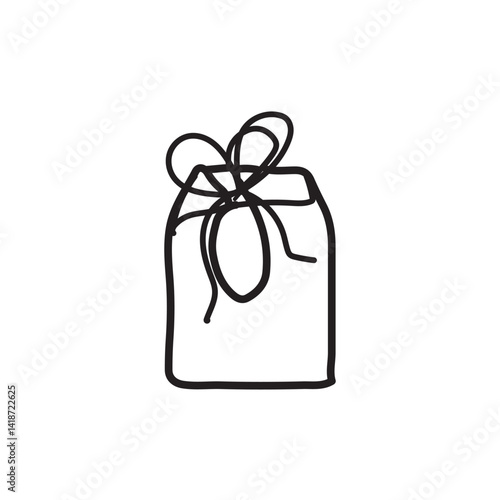 vector illustration of elements with Gift symbols	
