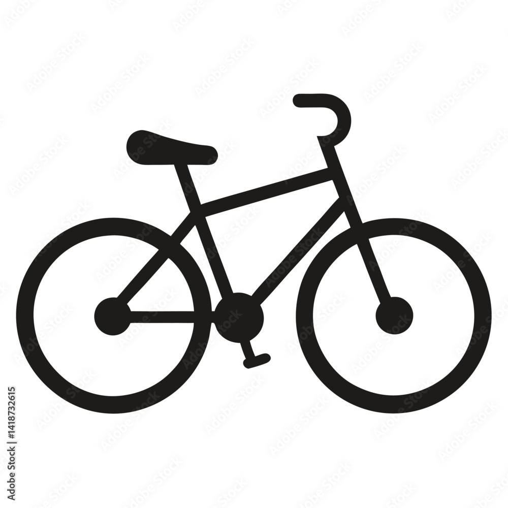 bicycle silhouette vector icon bicycle silhouette vector icon