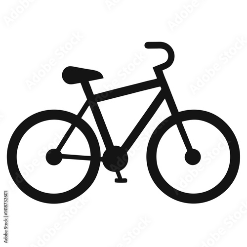 bicycle silhouette vector icon