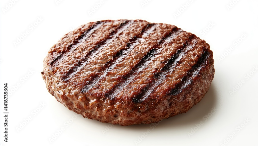 Cooked ground beef patty Cooked ground beef patty