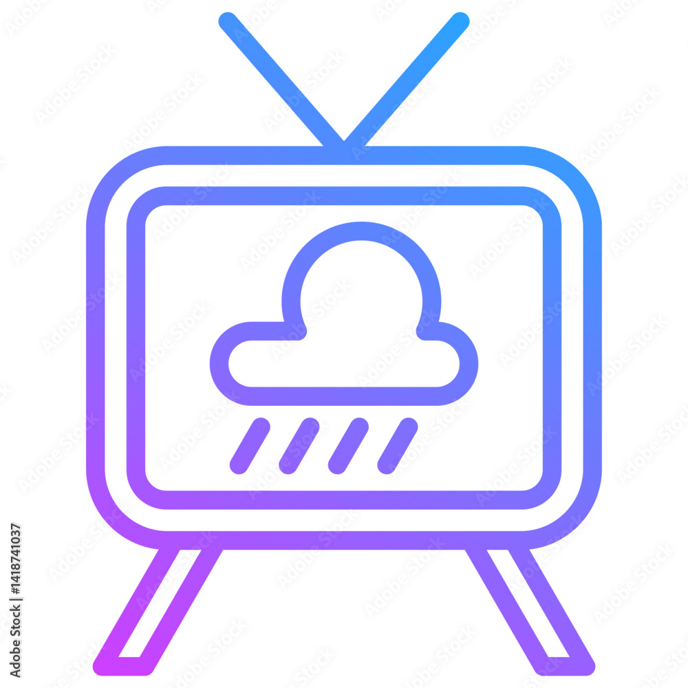 Obraz premium Weather Forecast Icon