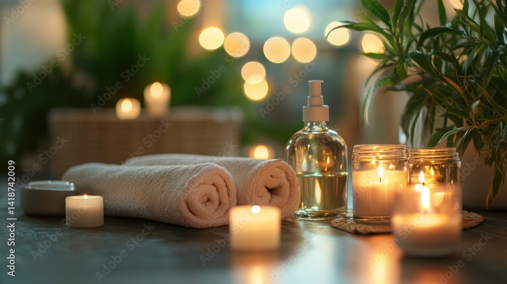 Serene Spa Setting: Relaxation and Wellness Serene Spa Setting: Relaxation and Wellness