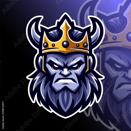 monarch mascot logo vector illustration