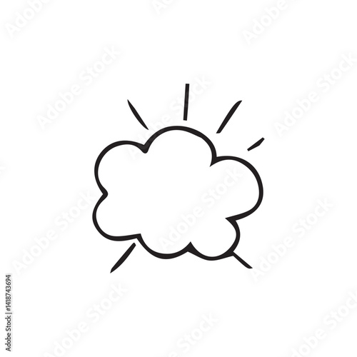vector illustration of elements with explosion symbols	
