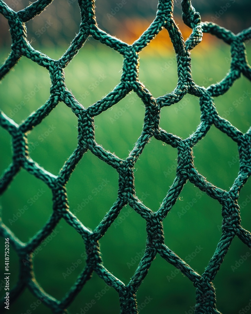 Fototapeta premium Close-up of a textured sports net