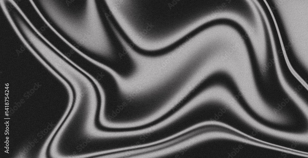 Fototapeta premium Gray abstract fluid background with liquid waves