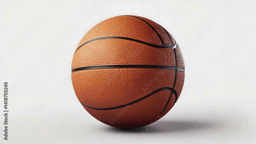 Fototapeta premium Basketball ball on white background