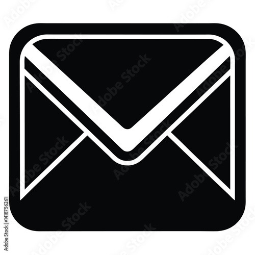 envelope mail letter message email post silhouette icon