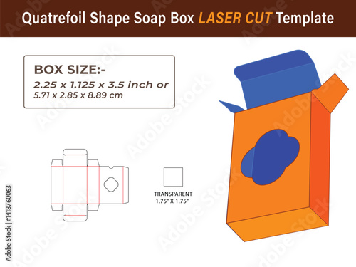 Quatrefoil Shape Soap Box LASER CUT Template for Personalized Craft Projects
