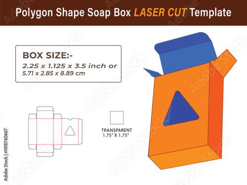 Polygon Shape Soap Box LASER CUT Template for Personalized Packaging Projects