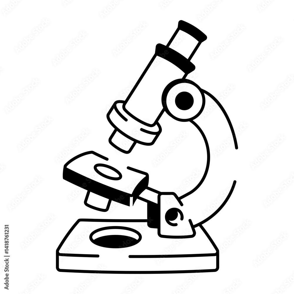 Lab microscope icon in hand drawn style
Lab microscope icon in hand drawn style