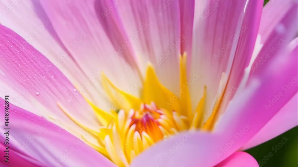 Close-Up View of Vibrant Pink Flower Petals in Natural Light Close-Up View of Vibrant Pink Flower Petals in Natural Light