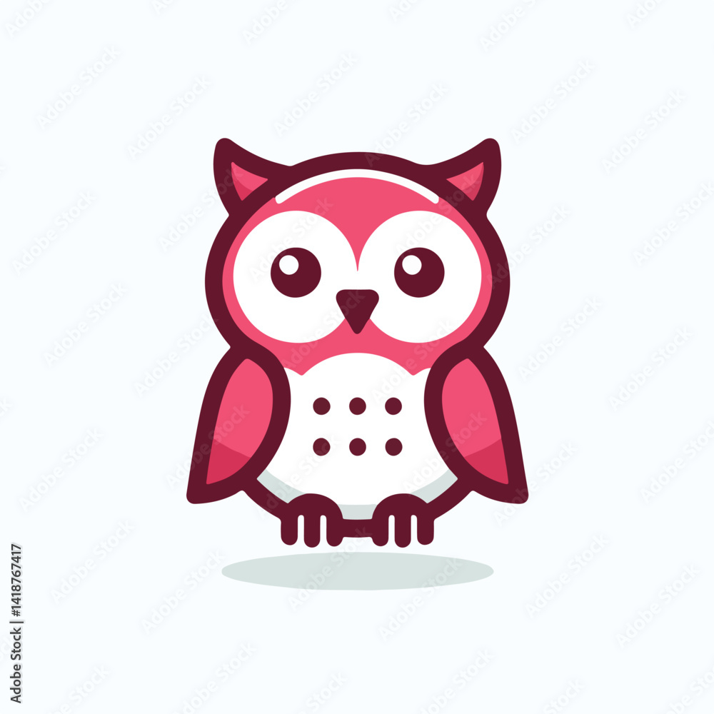 Fototapeta premium cute owl vector image
