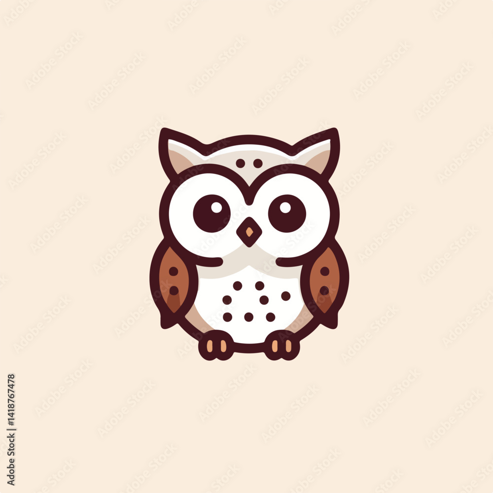 Fototapeta premium cute owl vector image