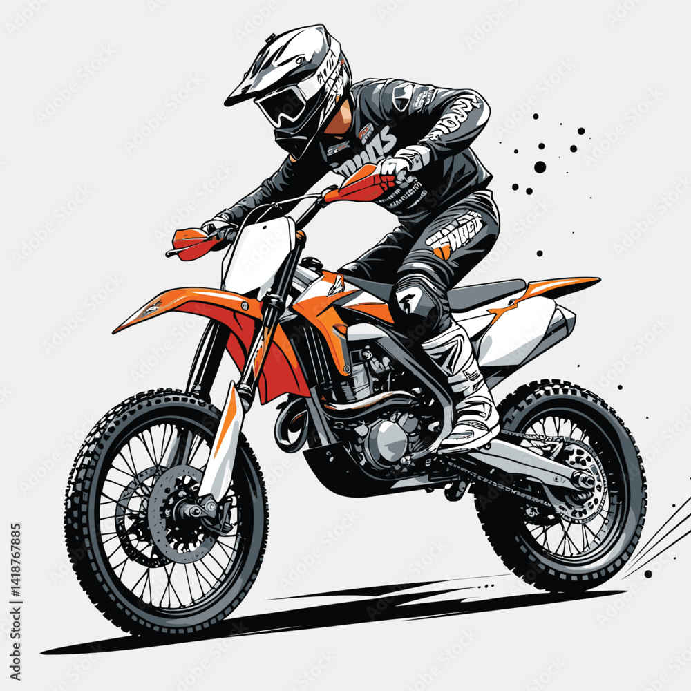 unique and cool motorcross vector unique and cool motorcross vector