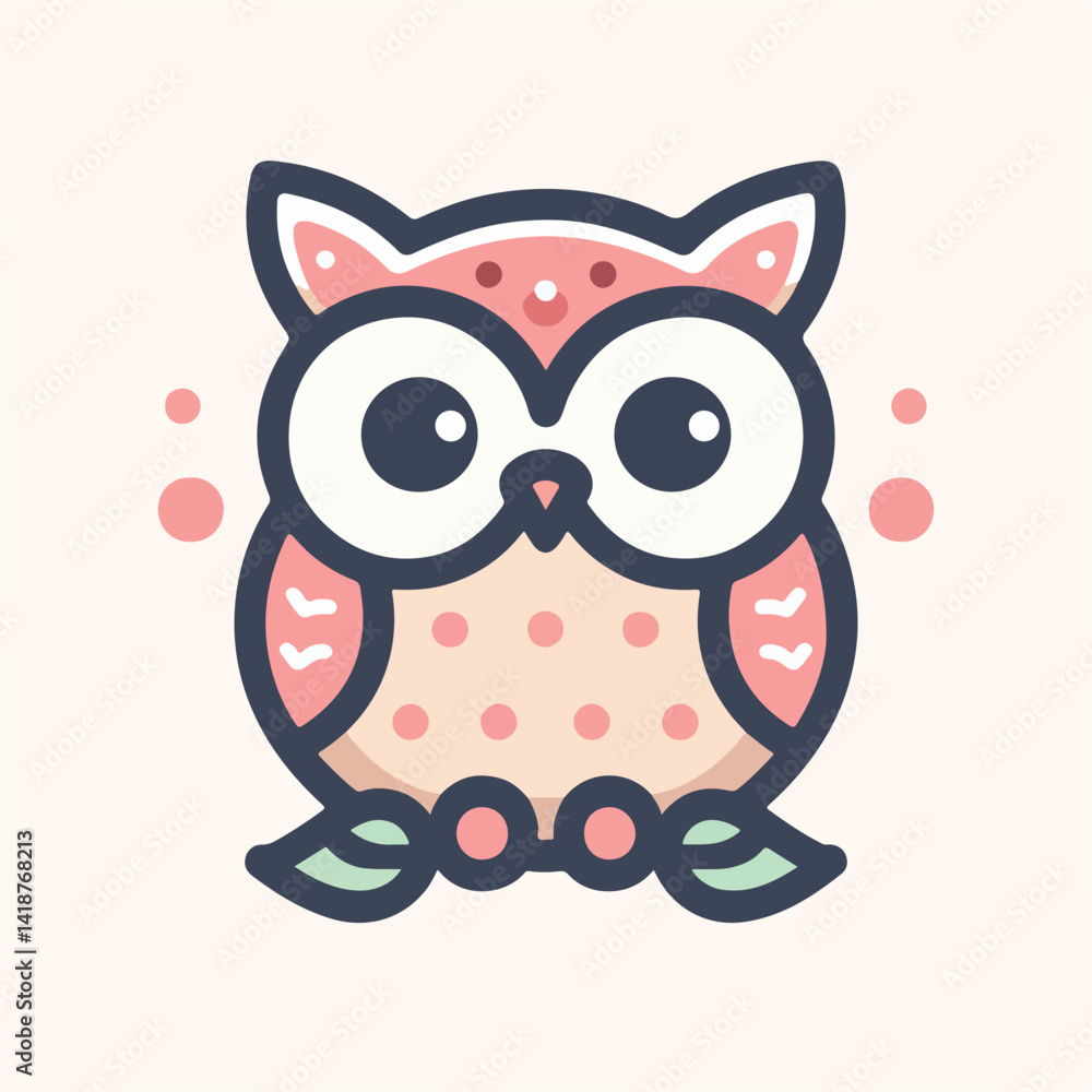 Obraz premium cute owl vector image