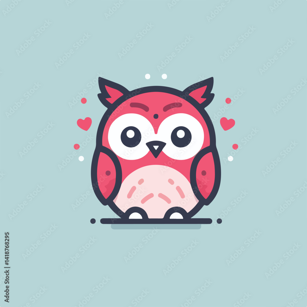 Fototapeta premium cute owl vector image