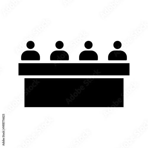 committee icon color editable on white background