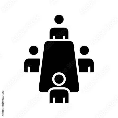 committee icon color editable on white background