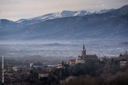 The city of Pinerolo, Turin, Italy