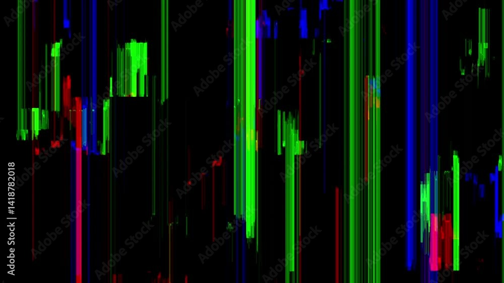 Abstract Digital Glitch with Red, Green, Blue Vertical Lines Abstract Digital Glitch with Red, Green, Blue Vertical Lines