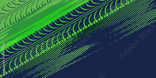 Auto tire tread grunge element. Car and motorcycle tire pattern, wheel tyre tread track. Black tyre print. geometric abstract.