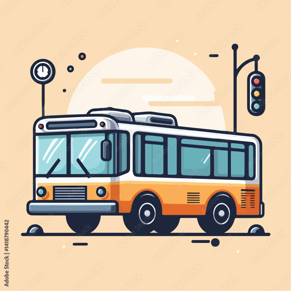 Obraz premium vector image of bus