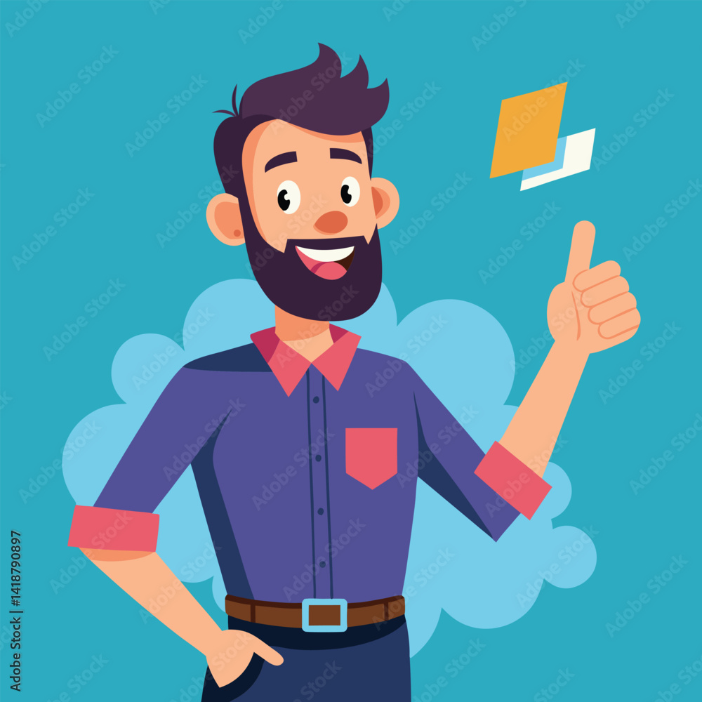 Happy man pointing into a blank copy space spot with two hands Happy man pointing into a blank copy space spot with two hands