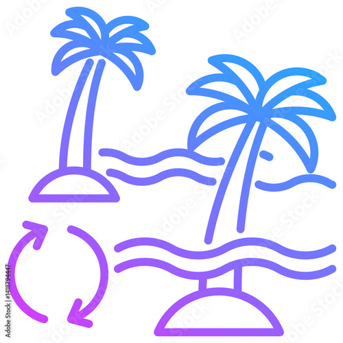 Islandhopping Icon