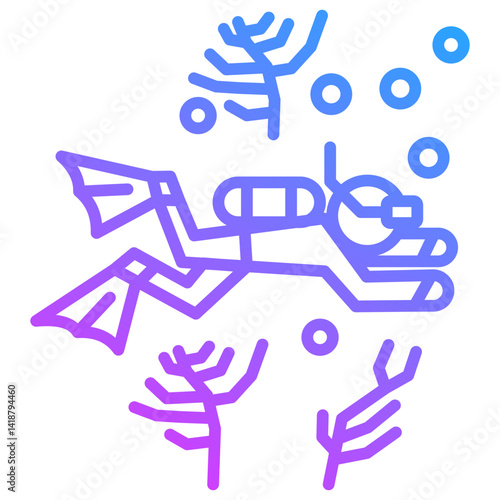 Underwater Tour Icon