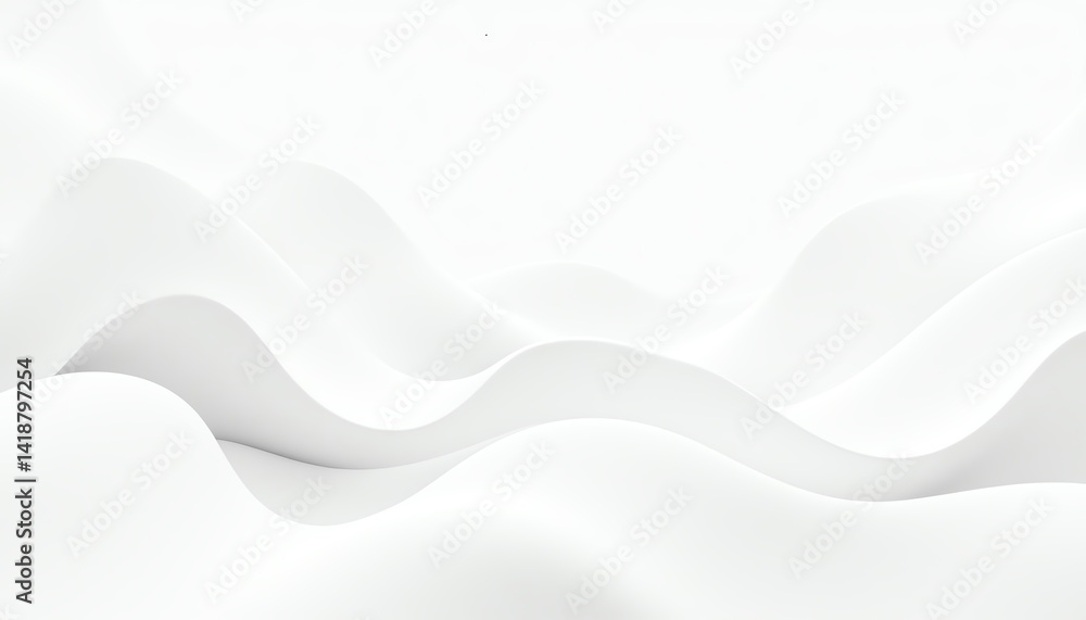 Abstract wave pattern in soft white color. Abstract wave pattern in soft white color.