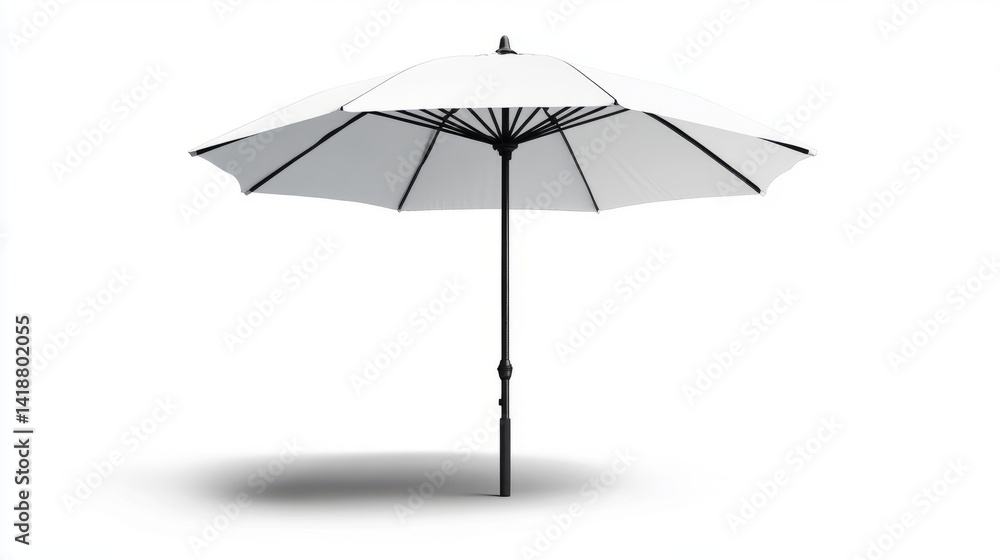 Full canopy umbrella PNG with drop shadow and white backdrop, offering a clean, sheltered visual experience Full canopy umbrella PNG with drop shadow and white backdrop, offering a clean, sheltered visual experience